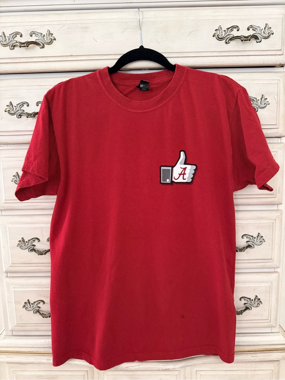 Red University 'A' Thumbs-Up Graphic Tee